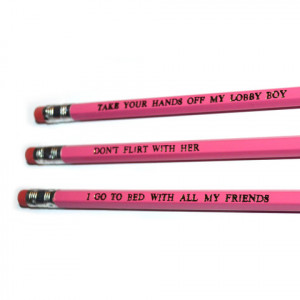 ... Budapest Hotel stamped quote Pencil Set by POPCULT from LA LA LAND