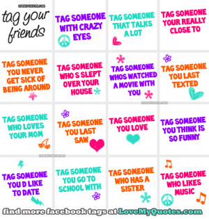 facebook tags, facebook tag pictures • lovemyquotes.com