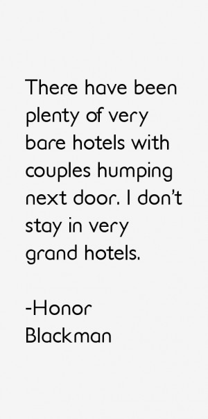 There have been plenty of very bare hotels with couples humping next ...