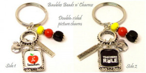 Quote Key Chain, Teacher Quote Keychain, Teacher Keyring, Teacher Key ...