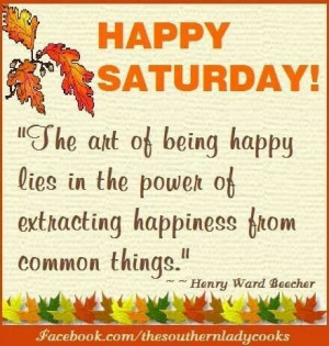 Happy Saturday