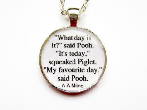Inspirational Quote Necklace - Resin Jewelry - Quotation Pendant - A A ...
