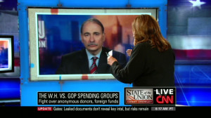 Video: Axelrod hits anonymous donor ads