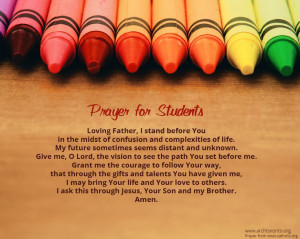 Prayer for Students - Back to School