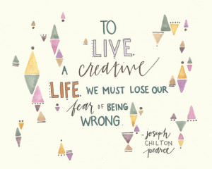 SALE- Creative Life Hand Lettered Quote- Original Artwork