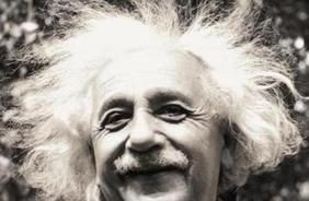 Einstein scratches his head too