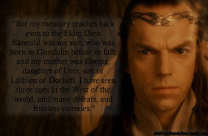 Elrond, The Fellowship of the Ring, Book II, The Council of Elrond