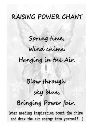... Book, Wind Chimes, Air Creatures, Raised Power, Shadows, Power Chants