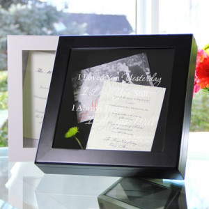 ... Collection Wedding Wishes Keepsake Shadow Box (3 Designs Available