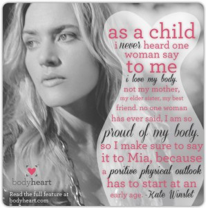 stumbled across this picture of and quote by Kate Winslet while ...