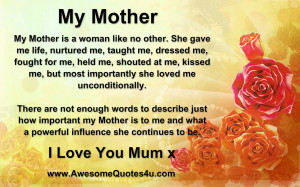 Mother I Love You Quotes (15)