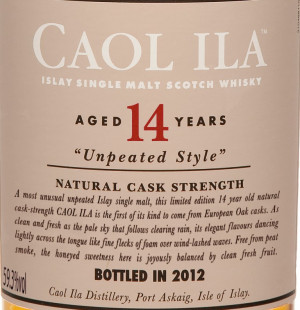 Single Malt Report: Caol Ila 14 year old Unpeated (2012)