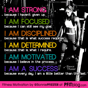 am strong, focused & determined