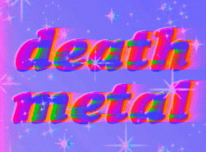 animated sparkles retro pastel goth death metal glitched kawaii grunge