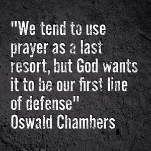 Food for thought on prayer