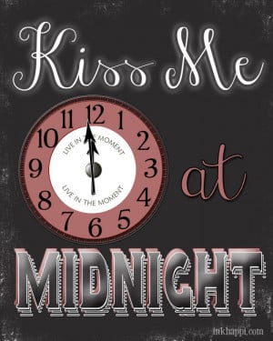 Who might you kiss at midnight? Free printable!