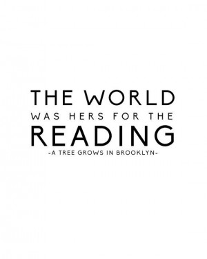 ... +World+Was+Hers+For+the+Reading+A+Tree+Grows+by+MyFabulessLife,+$8.00