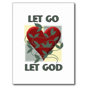 Let Go Let God Post Cards