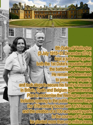 Nobility. Leave behind a better world: 8th Duke of Wellington, WWii ...