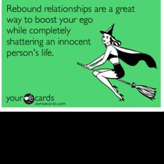... the process of searching for a rebound immediately after a breakup but