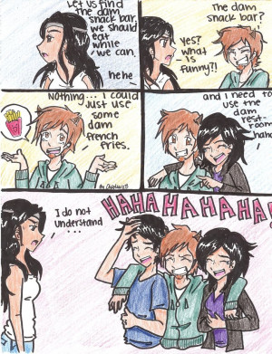 Above: A funny fan art relating to a scene from Percy Jackson--XD