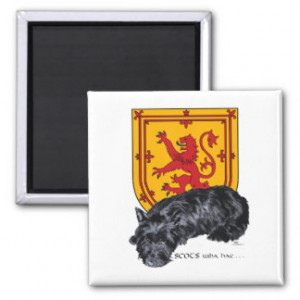 Scottie Dog Lion Rampant Flag Fridge Magnets