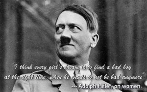 ... Taylor Swift quotes over photos of Hitler. Better than the original