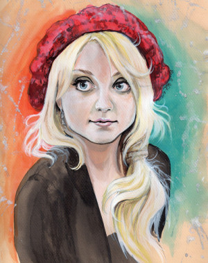 :thesunshine: bewitchthemind:This painting of Evanna Lynch ...
