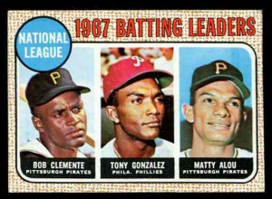 1968 Topps #..1 N.L. Batting Leaders (Roberto Clemente) Baseball card