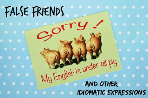 False Friends or My English is under all Pig!} German-English Edition