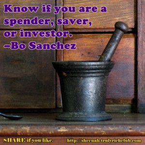 ... saver, or investor. -Bo Sanchez http://gemsfrombosanchez.blogspot.com