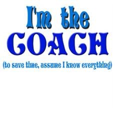 the Coach -Blue Poster