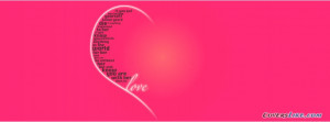 Love Quote Facebook Cover Photo