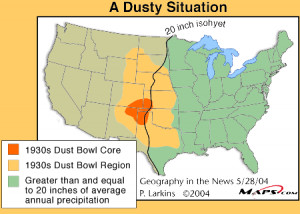 Dust Bowl Map