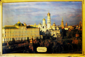 Moscow-Kremlin-Quote-of-Paskins-poem-orig-1989-travel-Poster-pub-USSR