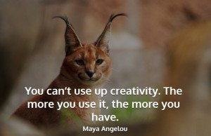 Maya Angelou creativity quote