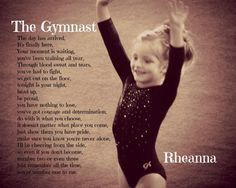 If I ever have a daughter who becomes a gymnast, this will be hanging ...