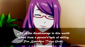 All of the disadvantage in this world stems from a person's lack of ...