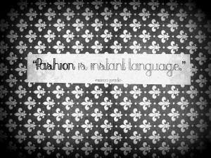 Favorite fashion quote I scrapbooked and photographed!