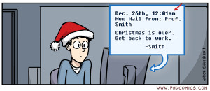 christmas is over get back to work comic