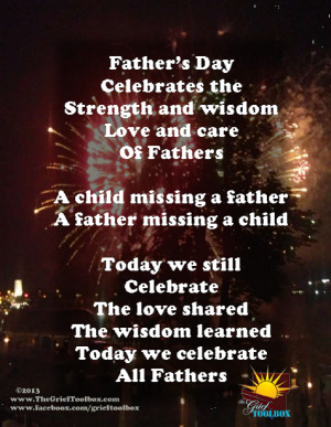 ... pain and tears there is a lot to celebrate today. Happy Father's Day