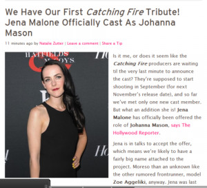 The Hunger Games Catching Fire johanna mason