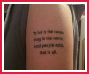 Tattoo Quotes For Men About Life