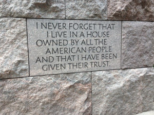 FDR-quote at memorial