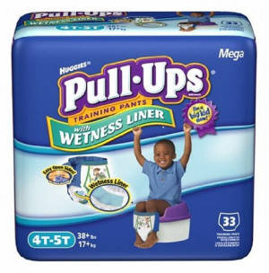 Huggies Pull-Ups Training Pants with Cool Alert Wetness Liner, Boys ...