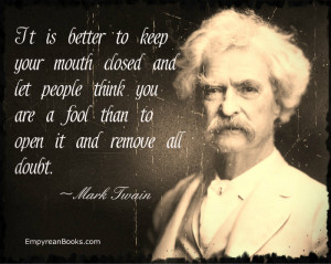 Mark Twain Quote-Fool Quote