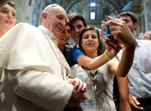 From NBC News …Pope Francis obligingly posed for a “selfie” with ...