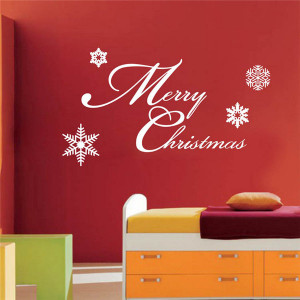 frohe weihnachten dekoration hause wandsticker vinilos decorativos ...
