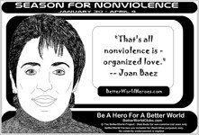 Jan 30-Apr 4 - Season For Nonviolence