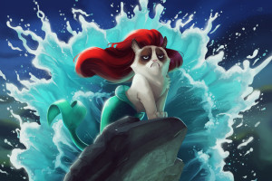 The Little Mermaid Grumpy Cat 